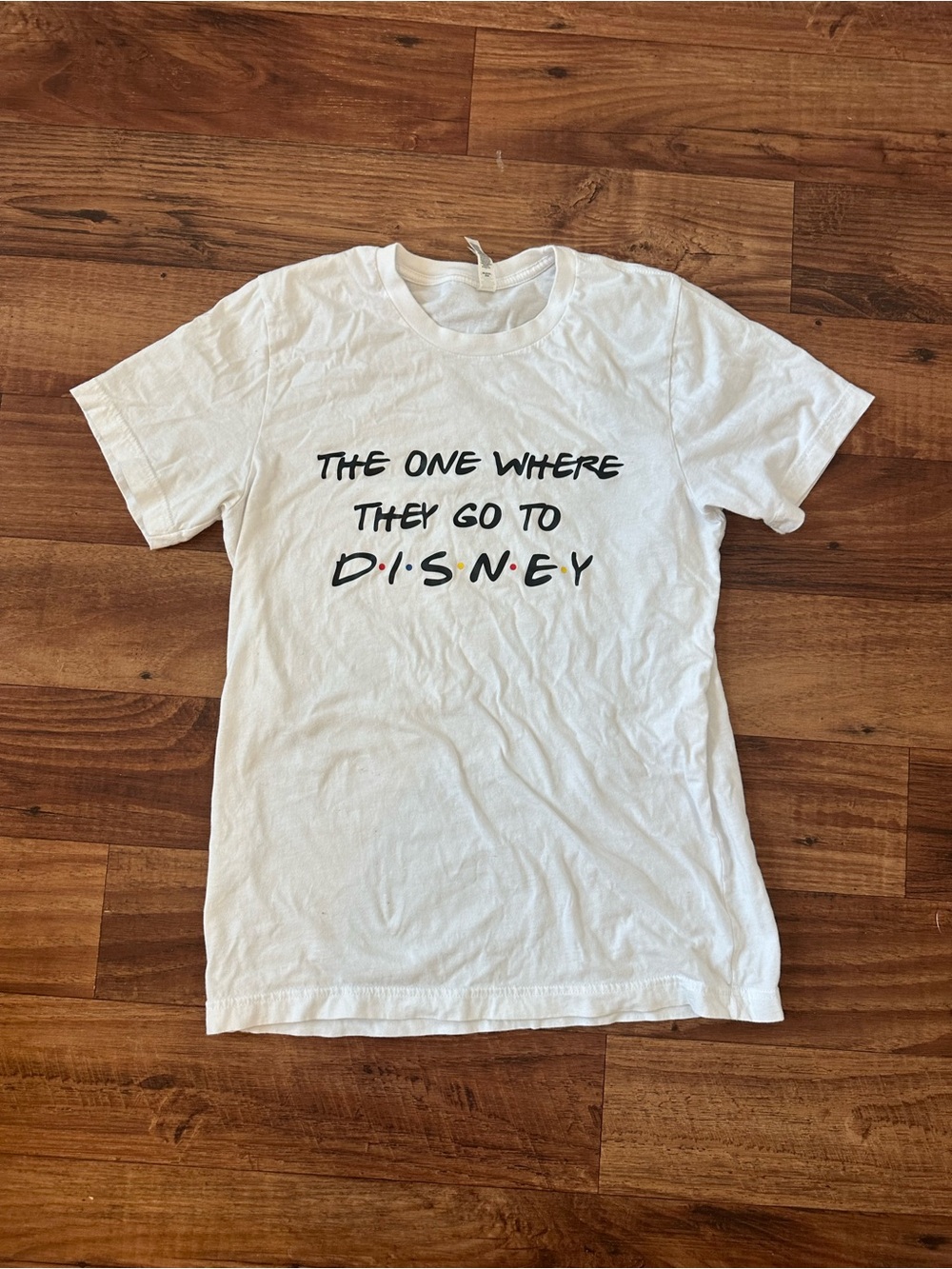 White Graphic Tee - The One Where They Go To Disney